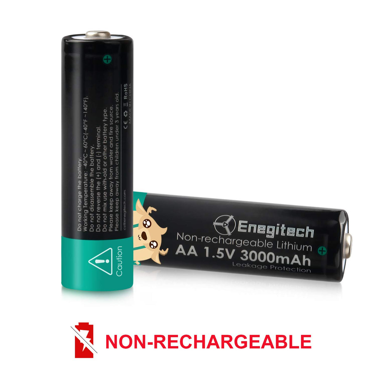 Enegitech AA battery withstands extreme heat and cold.