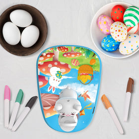 Engfa 30 plastic Easter eggs blue designed for easy, family-friendly decorating