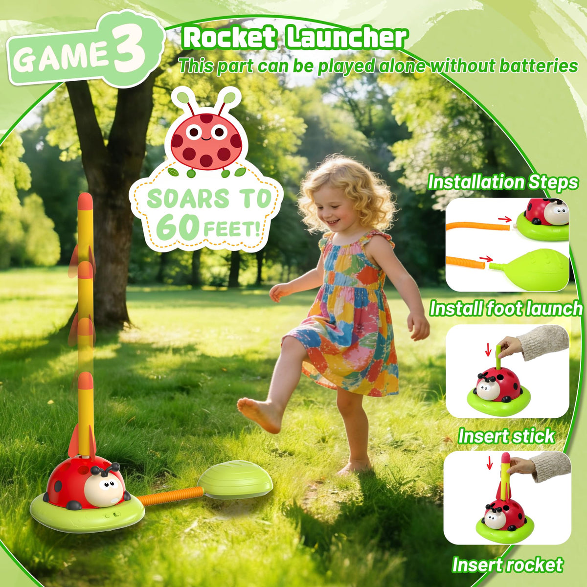 Engfa baseball toy with bat and balls for solo or group play