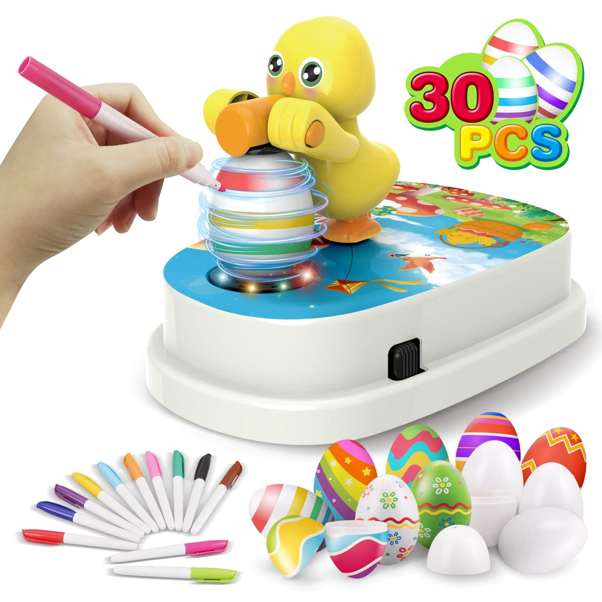 Engfa Easter egg decorating kit spinner for smooth, mess-free decorating sessions