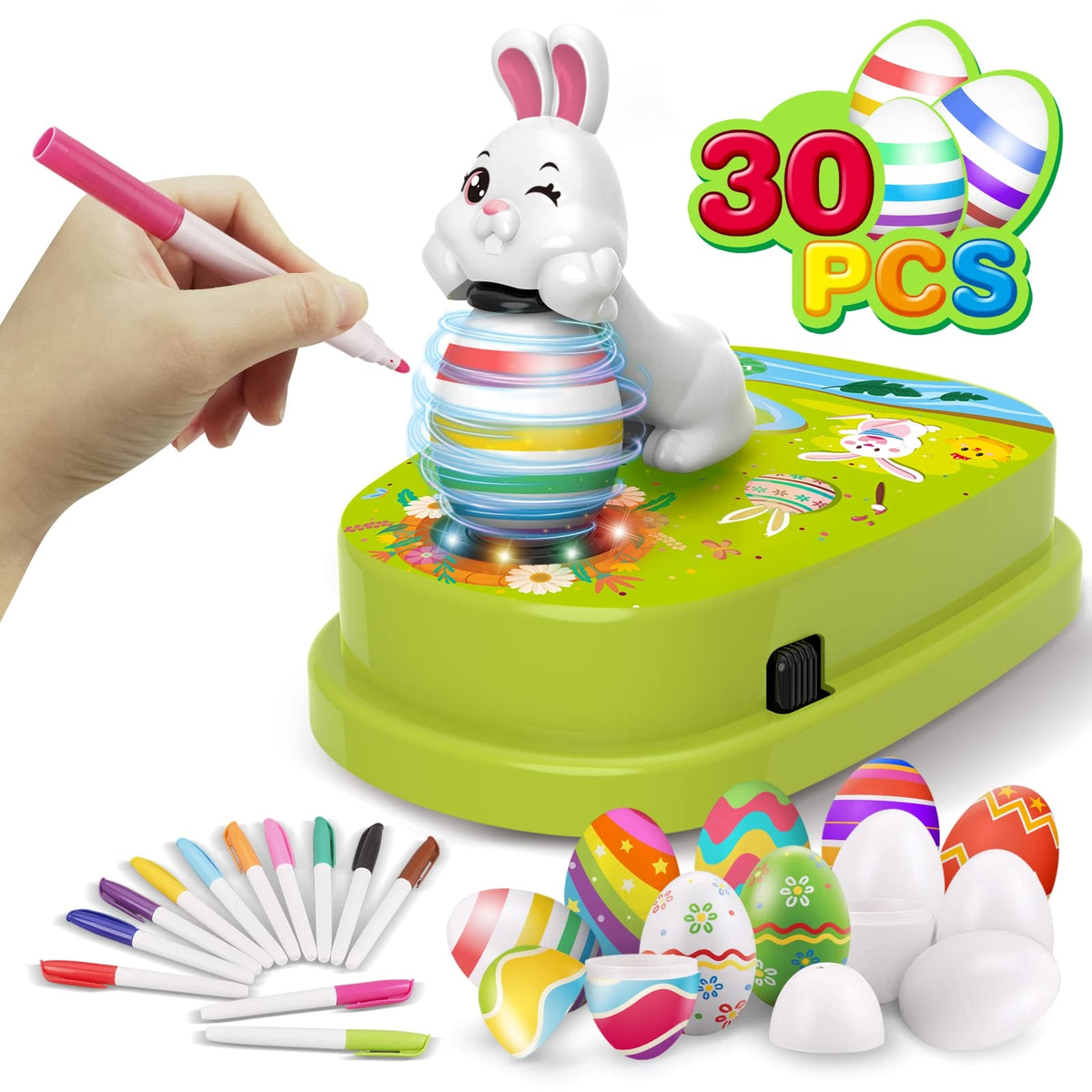 Engfa Easter Egg Spinner Decorator in action for clean egg art