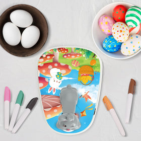 Engfa egg decorator spinner with 12 markers enables quick-drying color on plastic eggs.