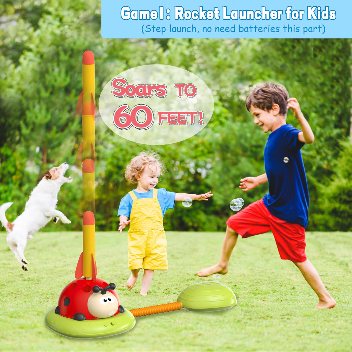 Engfa pole-hopping game with remote control and adjustable speed.