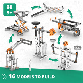 Engino Mechanics lever bridge model illustrating structural support and motion transfer