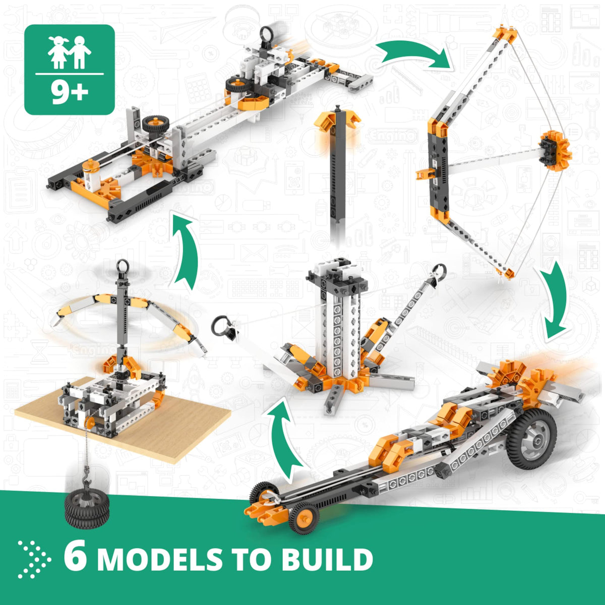 Engino friction model visualizes surface resistance during experiments.