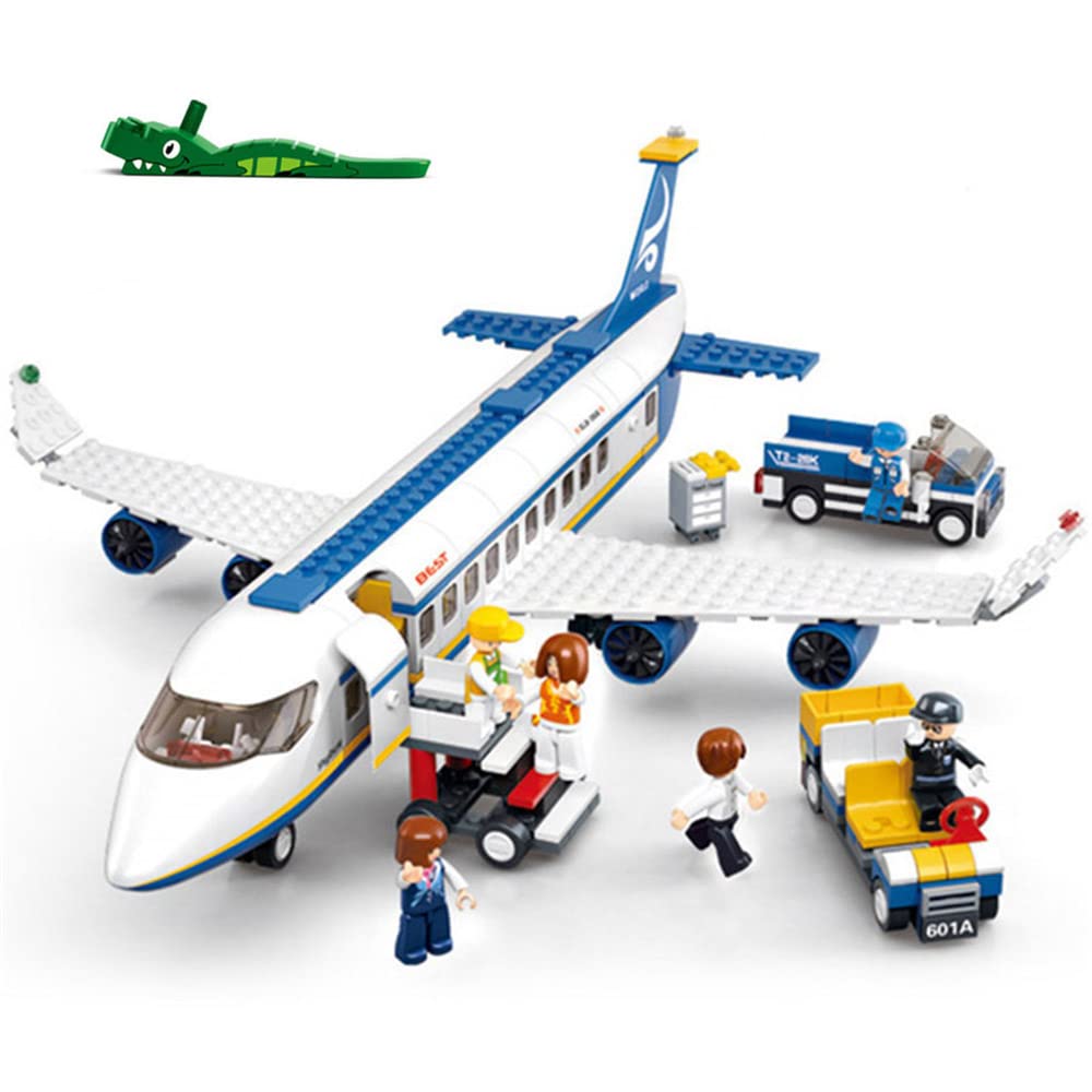 ENHANA city airplane station front view showing colorful building blocks for active play