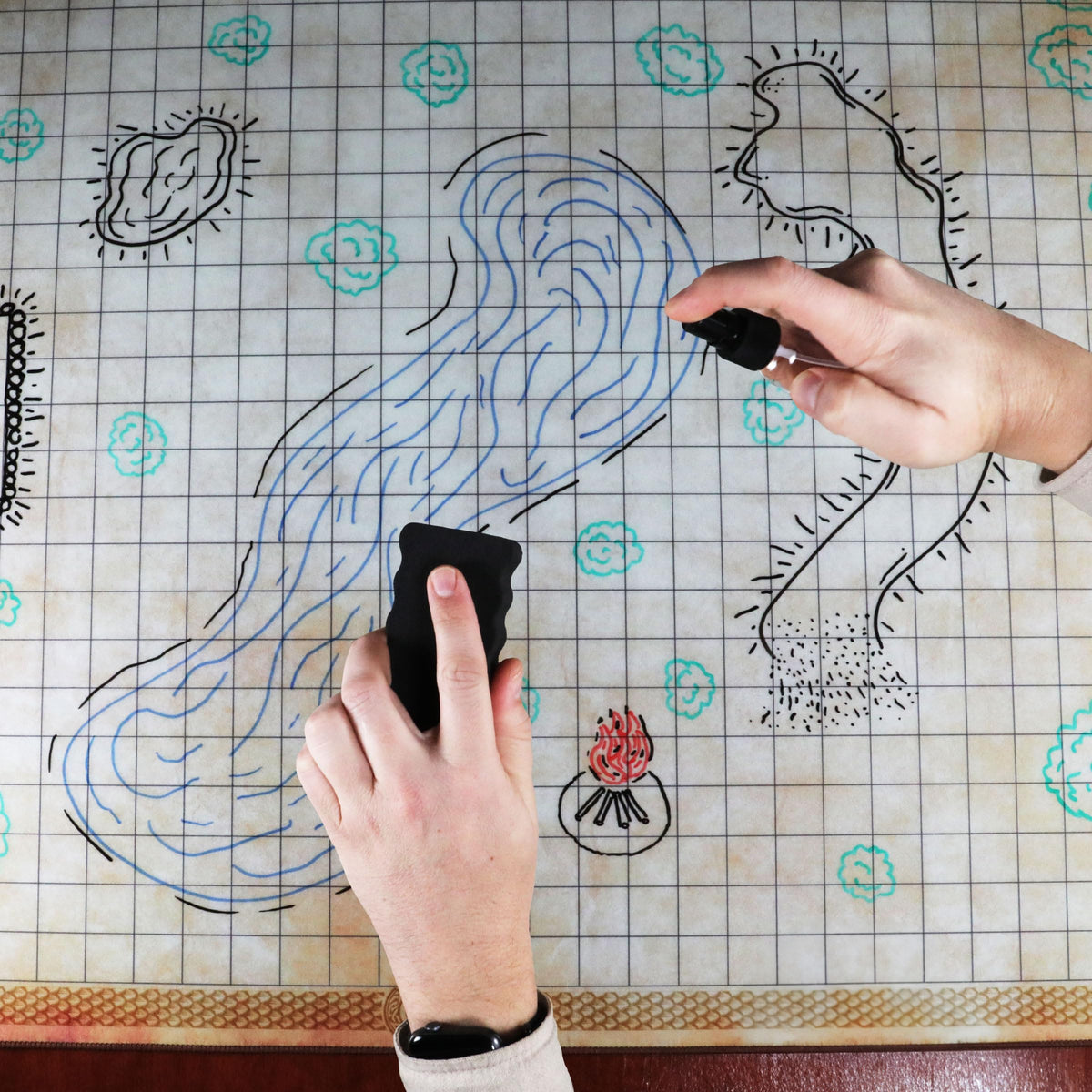 ENHANCE battle scroll sleeve protects the mat during travel