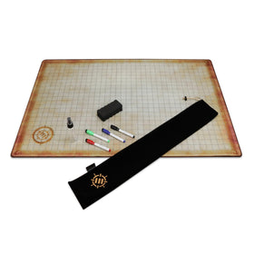 ENHANCE Deluxe RPG Grid Mat with premium rubber surface for a stable, crease-free battle map