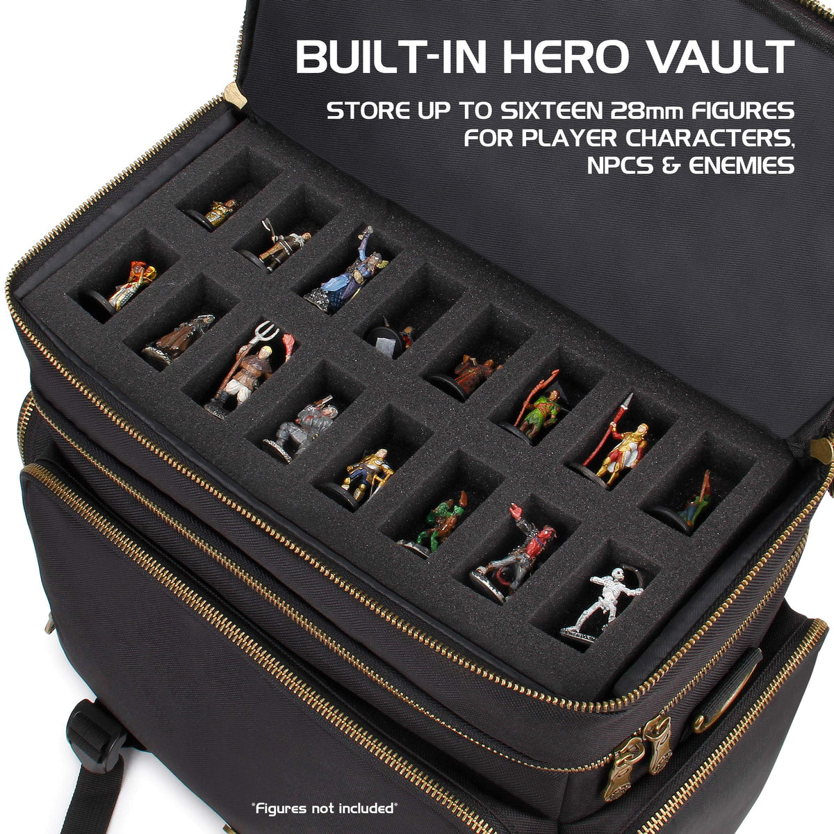 ENHANCE Tabletop DnD Bag battlemat loop keeps maps and grids ready.