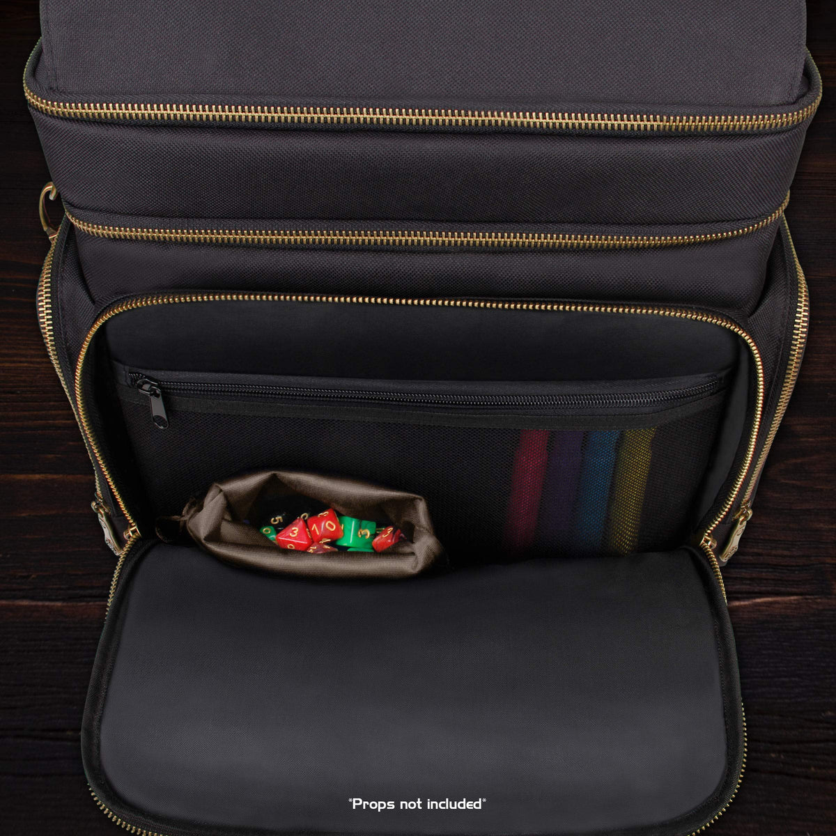 ENHANCE Tabletop DnD Bag comfortable strap for easy carry between sessions.