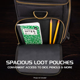 ENHANCE Tabletop DnD Bag durable exterior protects gear during travel.