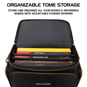 ENHANCE Tabletop DnD Bag front zip pouch for dice and tokens on game night.