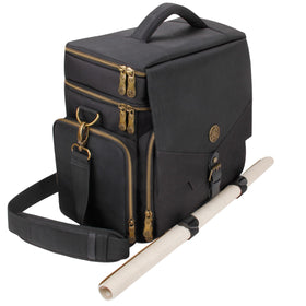 ENHANCE Tabletop DnD Bag main compartment stores 4–8 books for easy session prep.