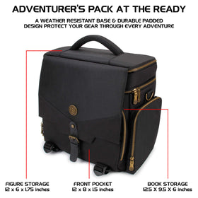ENHANCE Tabletop DnD Bag padded divider helps organize sheets and reference materials.