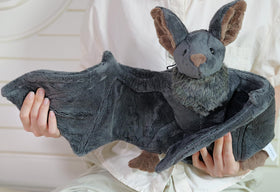 Enivtfz bat plush care: surface clean and air dry.