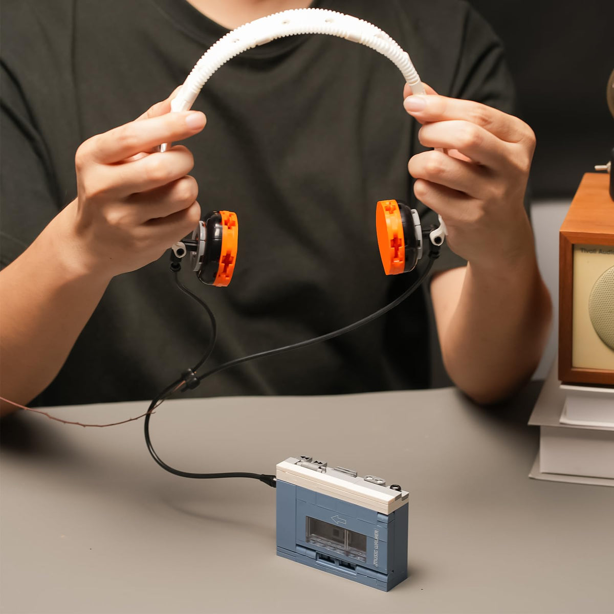 ENJBRICK Creator Music Player openable lid highlighting interactive detail