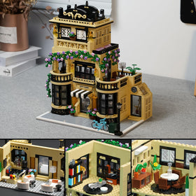 ENJBRICK Flowers City Coffee Shop packaging box supports gift-ready presentation.