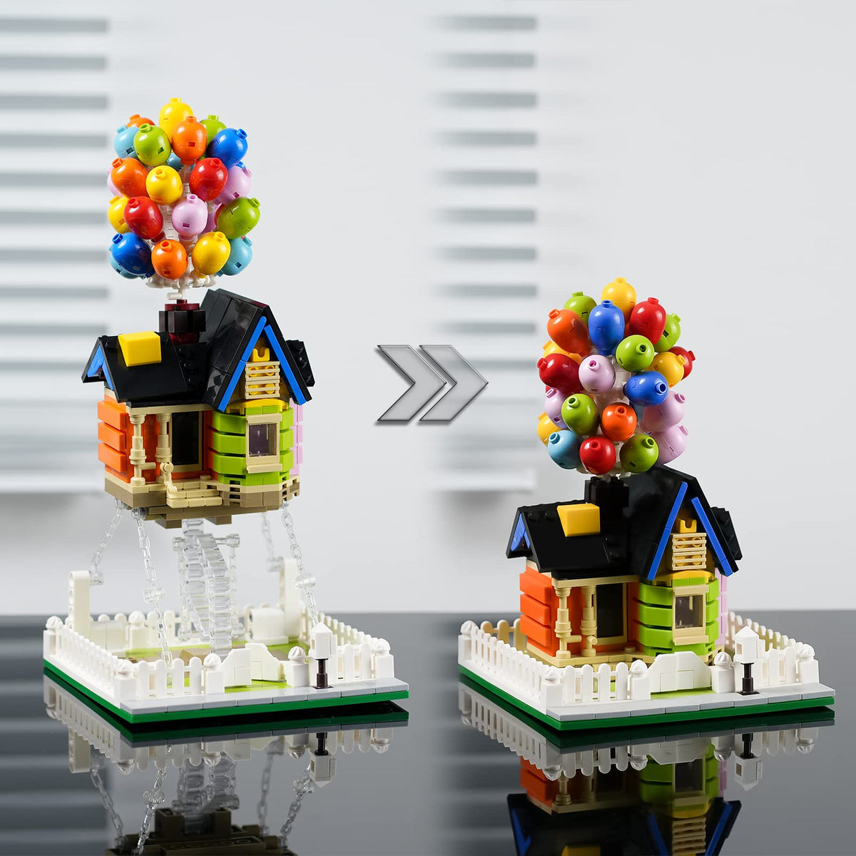 ENJBRICK Up Balloon House final model on display encourages STEM inspiration.