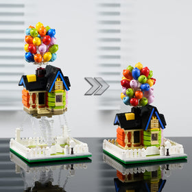 ENJBRICK Up Balloon House final model on display encourages STEM inspiration.
