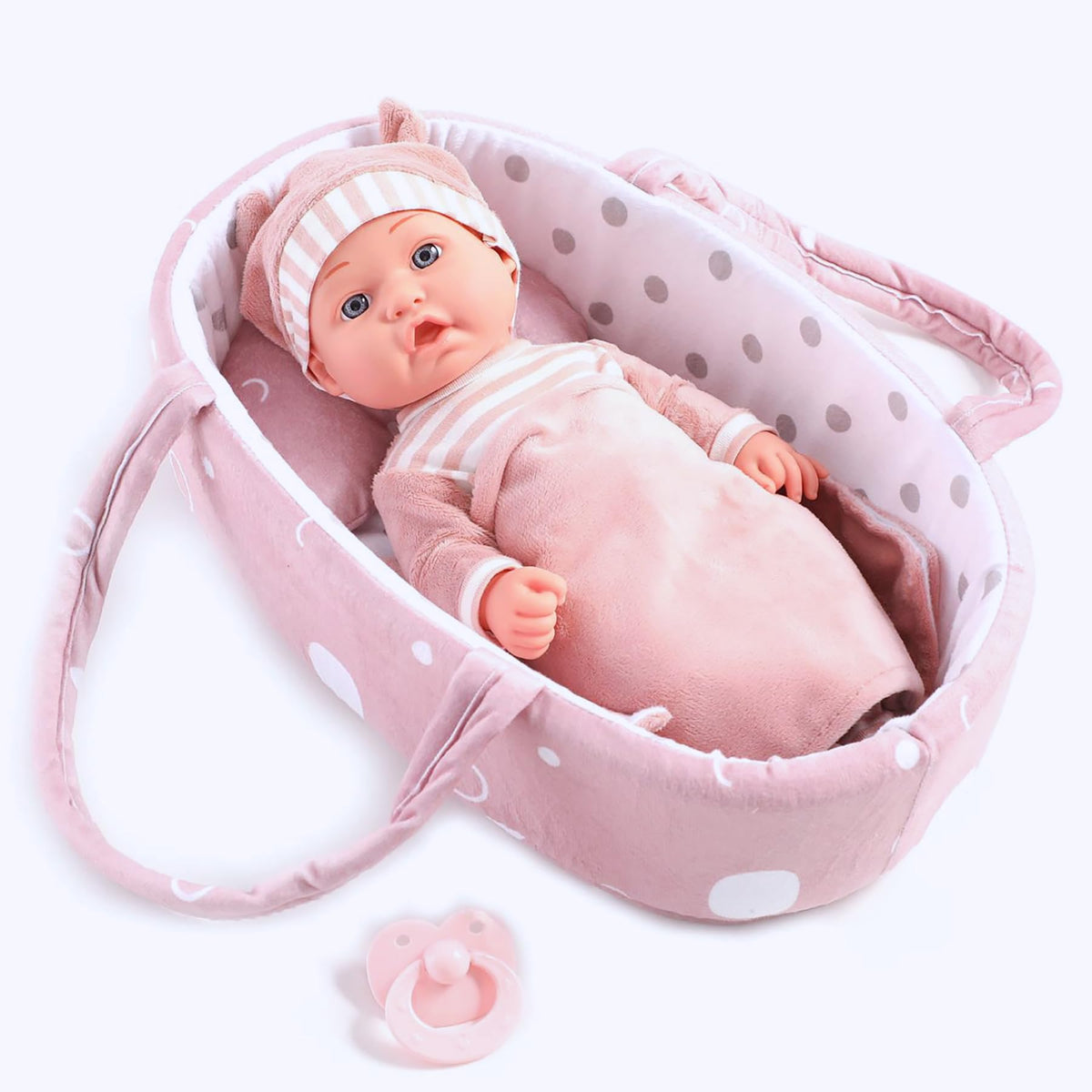 Enjoyin doll pacifier for realistic care during playtime.