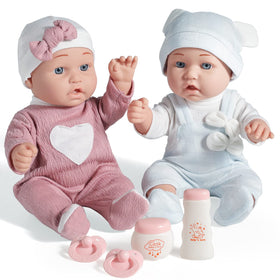 Enjoyin girl doll with powder bottle for bedtime rituals