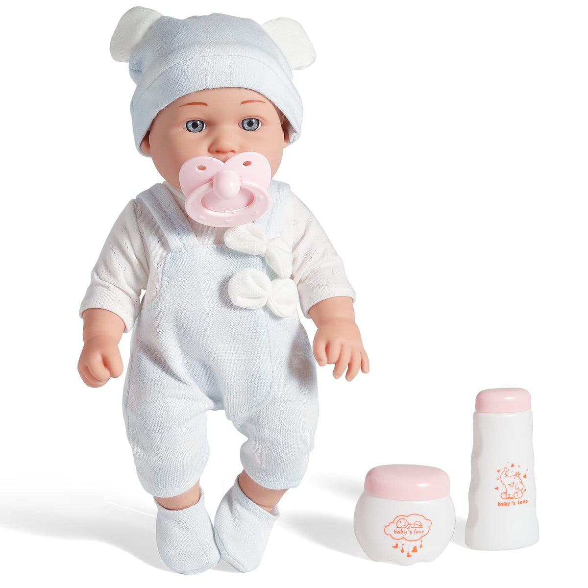 Enjoyin twins two pacifiers available for interchangeable comfort