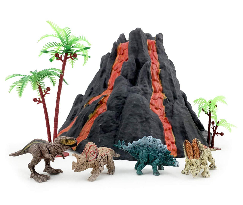 Enjoyin Volcano Dinosaur playset volcano piece enables quick, imaginative adventures