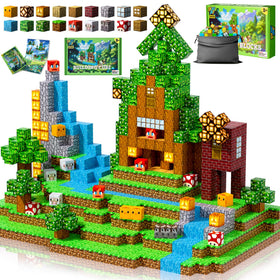 Enjoyjoy 300 PCS magnetic building blocks set for creative STEM play.