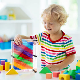 ENJSD pin art kid-friendly impression supports imaginative play in classrooms or homes.
