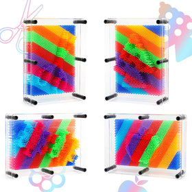 ENJSD upgraded plastic pin board offers a brighter, kid-friendly sensory experience.