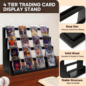 Enklogic reinforced base keeps cards upright and stable during viewing.