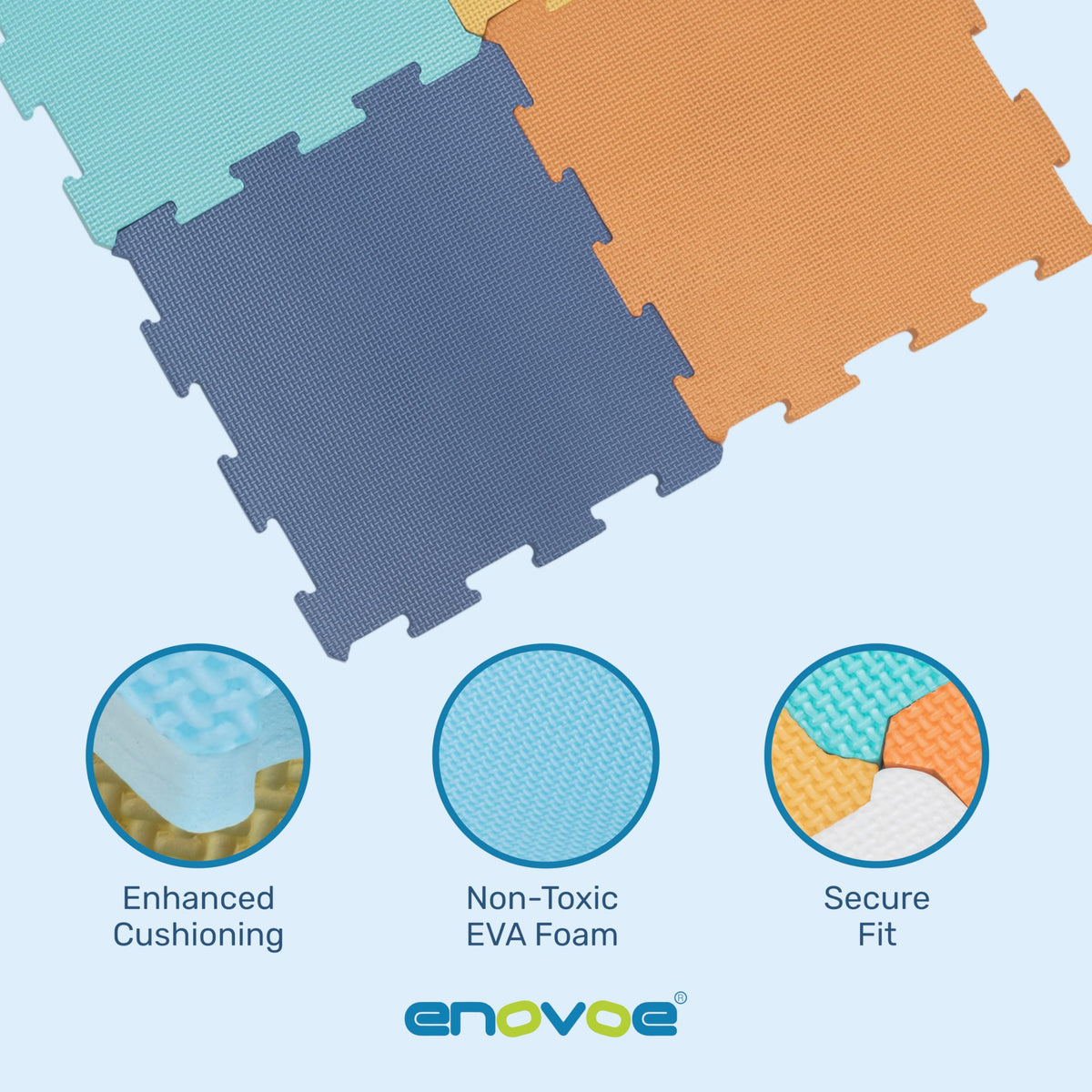 Enovoe playroom yoga zone supports gentle stretching and floor-based activities.