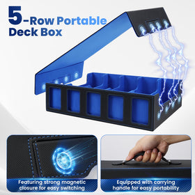Enrichovo five-row organizer holds 4000+ cards for organized sorting.