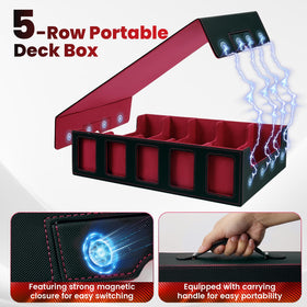 Enrichovo five-row card organizer holds 4000+ cards for organized play