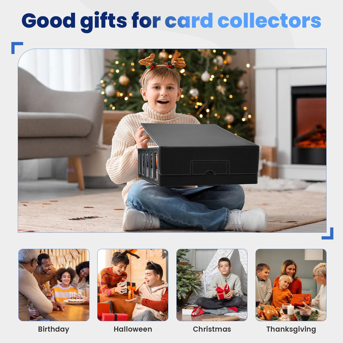 Enrichovo gift-ready card storage box ideal for collectors and tournaments.