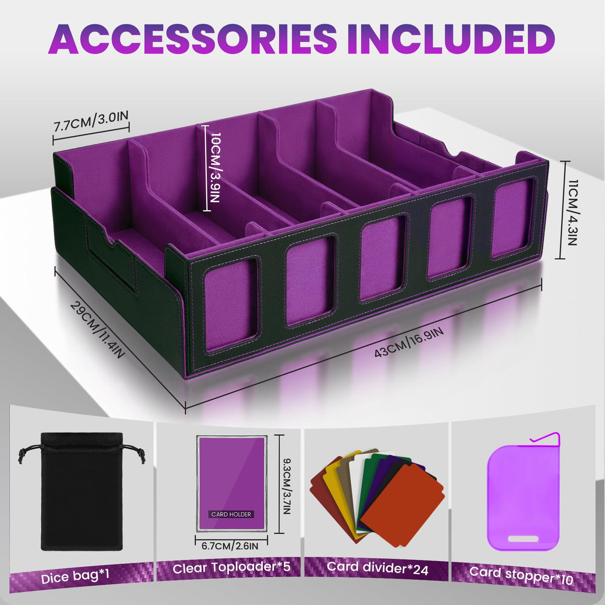 Enrichovo magnetic closure secures collection during transport.