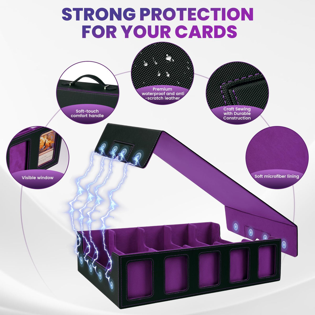 Enrichovo PU leather finish protects against dust and scratches.