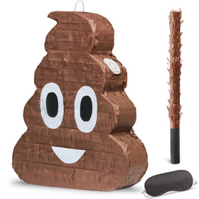 EnriQ Poop Pinata hanging decoration for festive celebrations and playful party games.