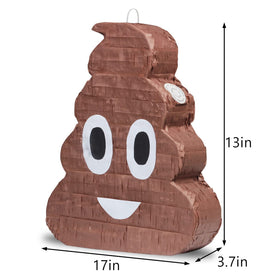 EnriQ Poop Pinata open-top fill for easy candy stuffing and quick setup.
