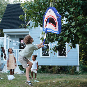 EnriQ shark pinata kids playing action creates memorable moments