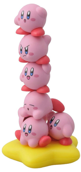 Ensky Kirby Nosechara assortment shows ten Kirbys and Warp Star for display.