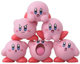 Close-up Kirby Nosechara figures highlight bright colors and expressive faces.