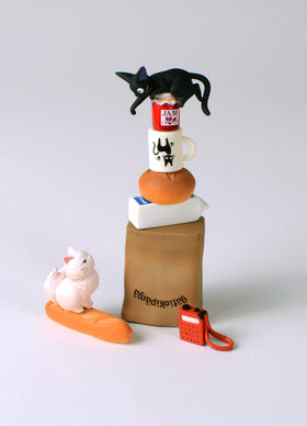 Ensky Jiji Nosechara full set display on a shelf.