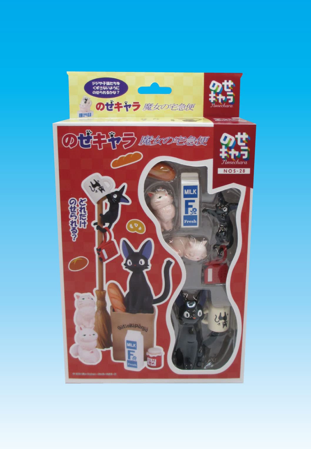 Ensky Jiji Nosechara stacking figures on a tidy desk setup.
