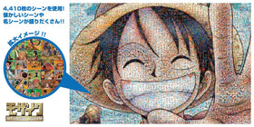 Ensky One Piece mosaic art puzzle shows a vibrant food scene for shared moments