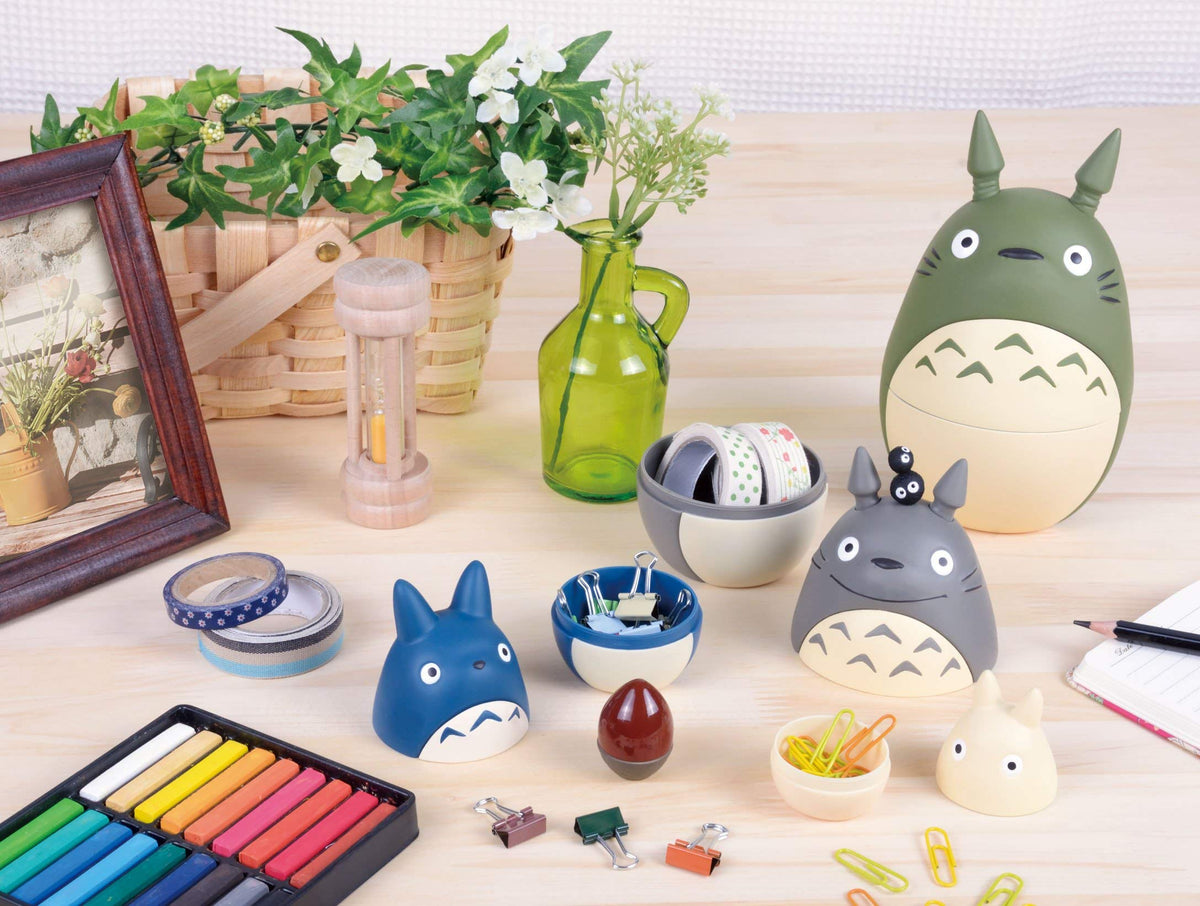Ensky Totoro nesting dolls dust bunny figure for cute accents and small-item storage