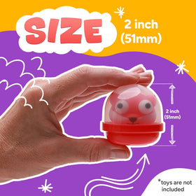 Entervending Acorn Capsules easy-open design, perfect for quick filling at events and classrooms.
