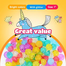 Entervending Unicorn Poop mini toy sky blue glitter for pinata fillers.
