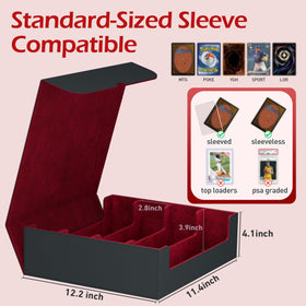 ENTUMO 4-Row sleeve compatibility shows sleeved cards fit snugly.