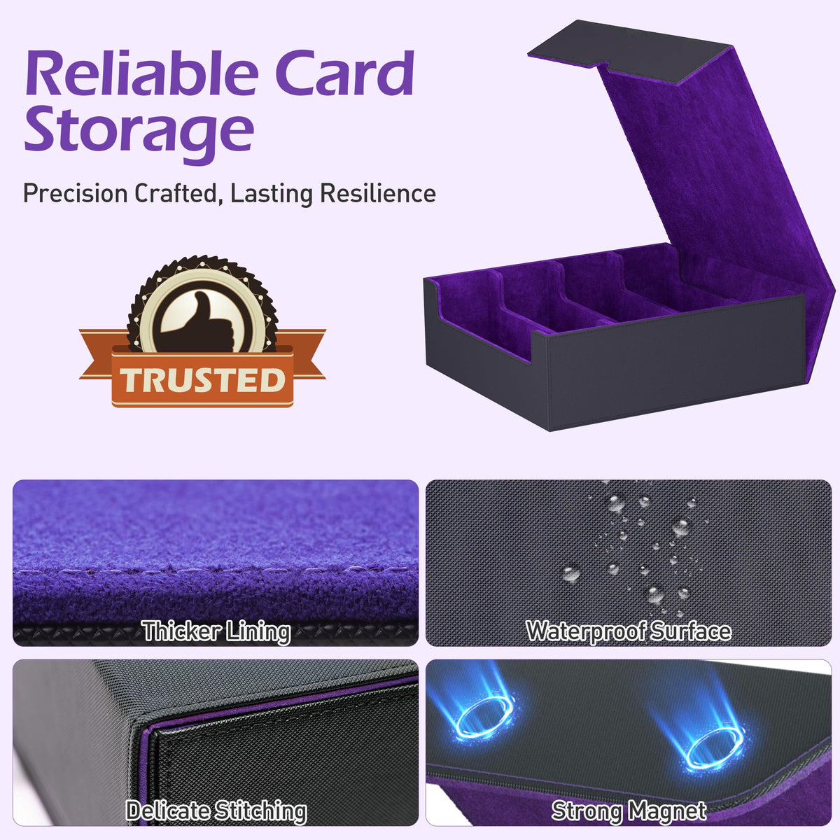ENTUMO magnetic closure keeps decks secure during transport.